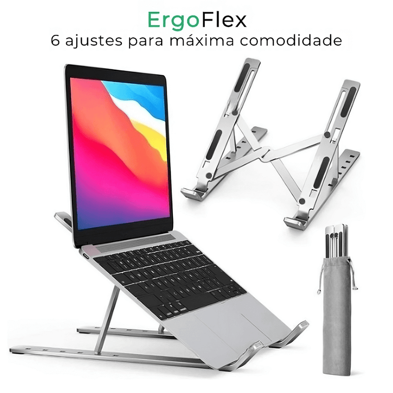 ErgoFlex - Suporte Portátil Ajustável para Notebooks - Império 8 Store